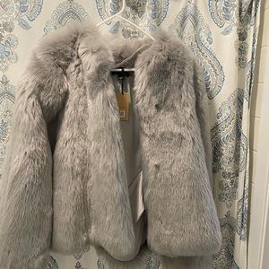Halogen Faux Fur Vest/Cape
